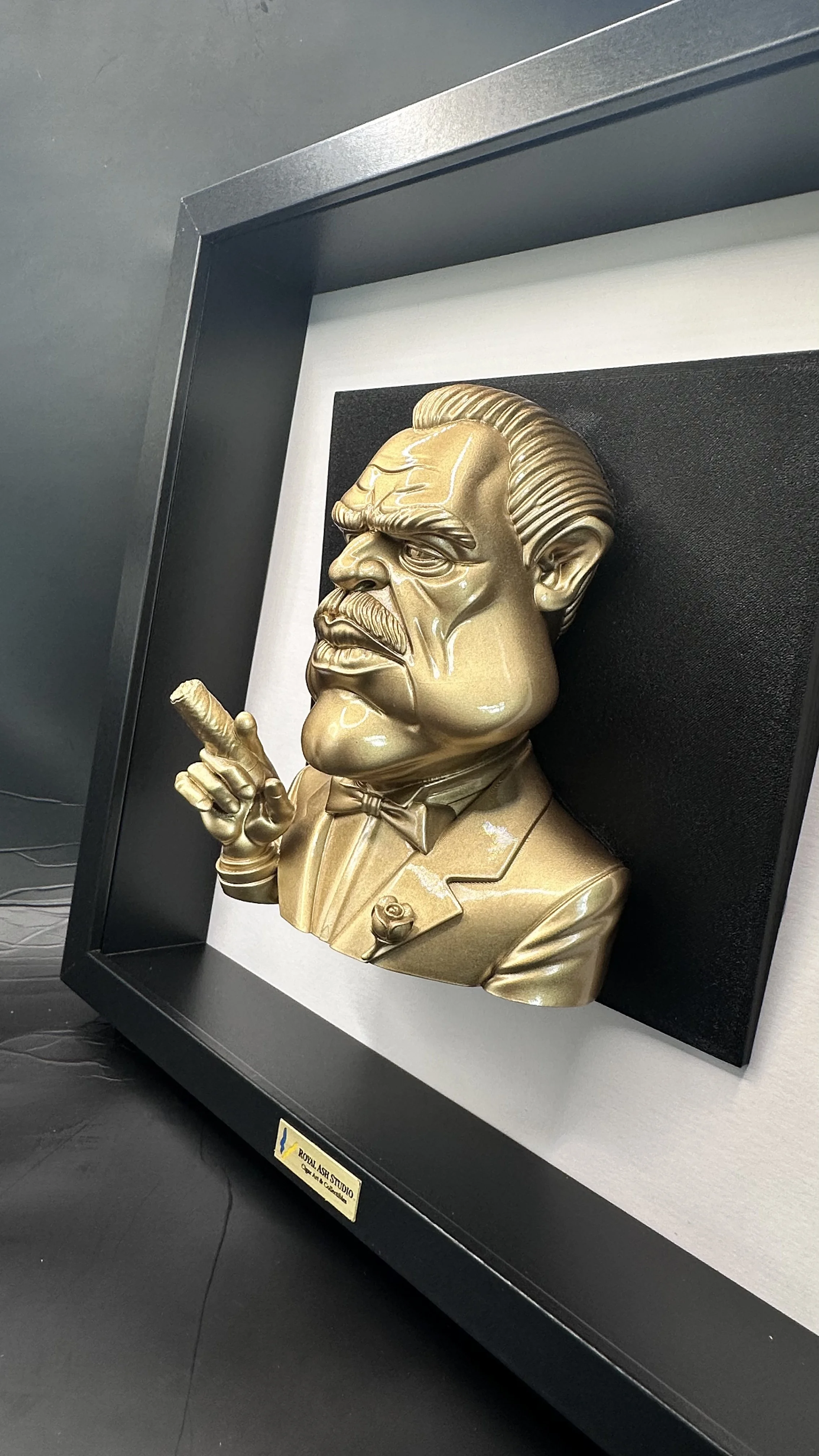 DON VITO ENJOYING HIS CIGAR GOLD EDITION