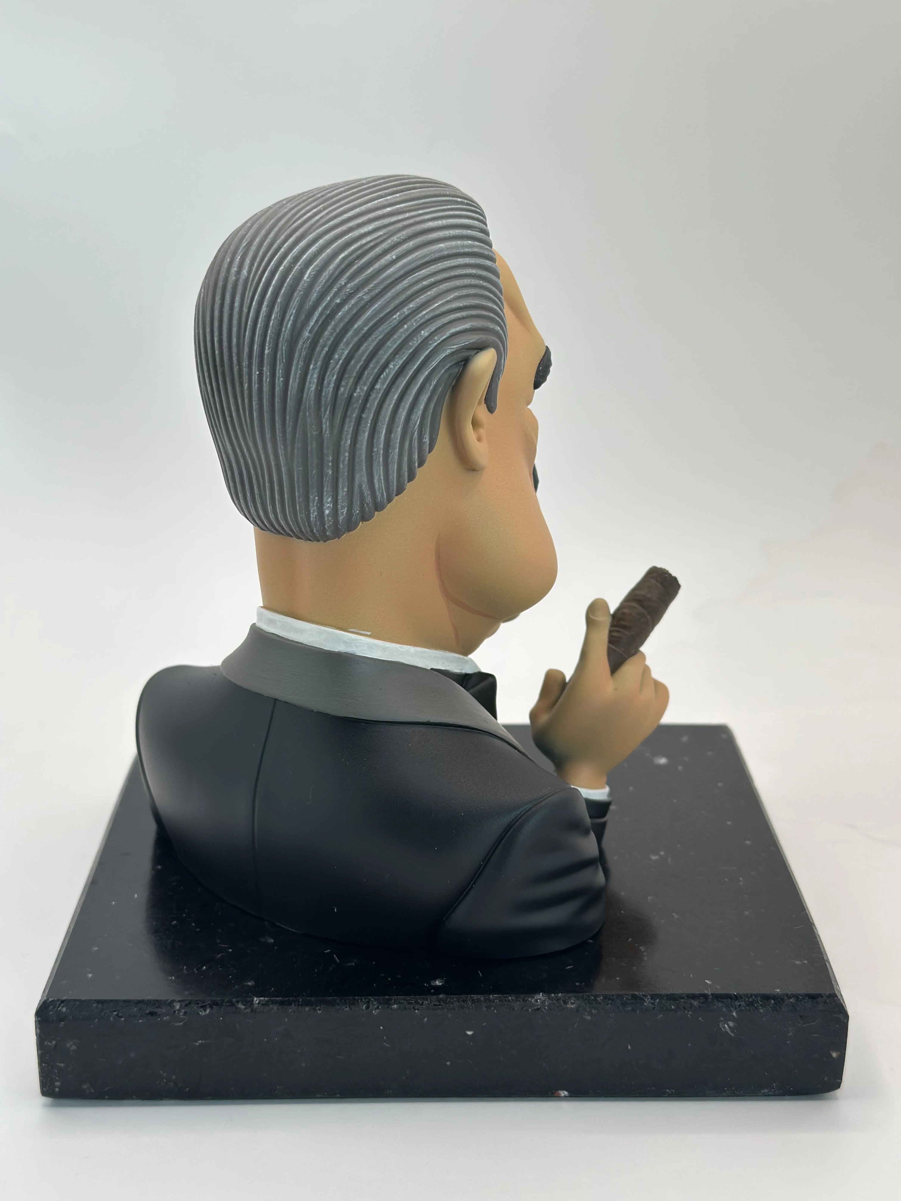 DON VITO ENJOYING HIS CIGAR QUARTZ SCULPTURE MASTER EDITION 