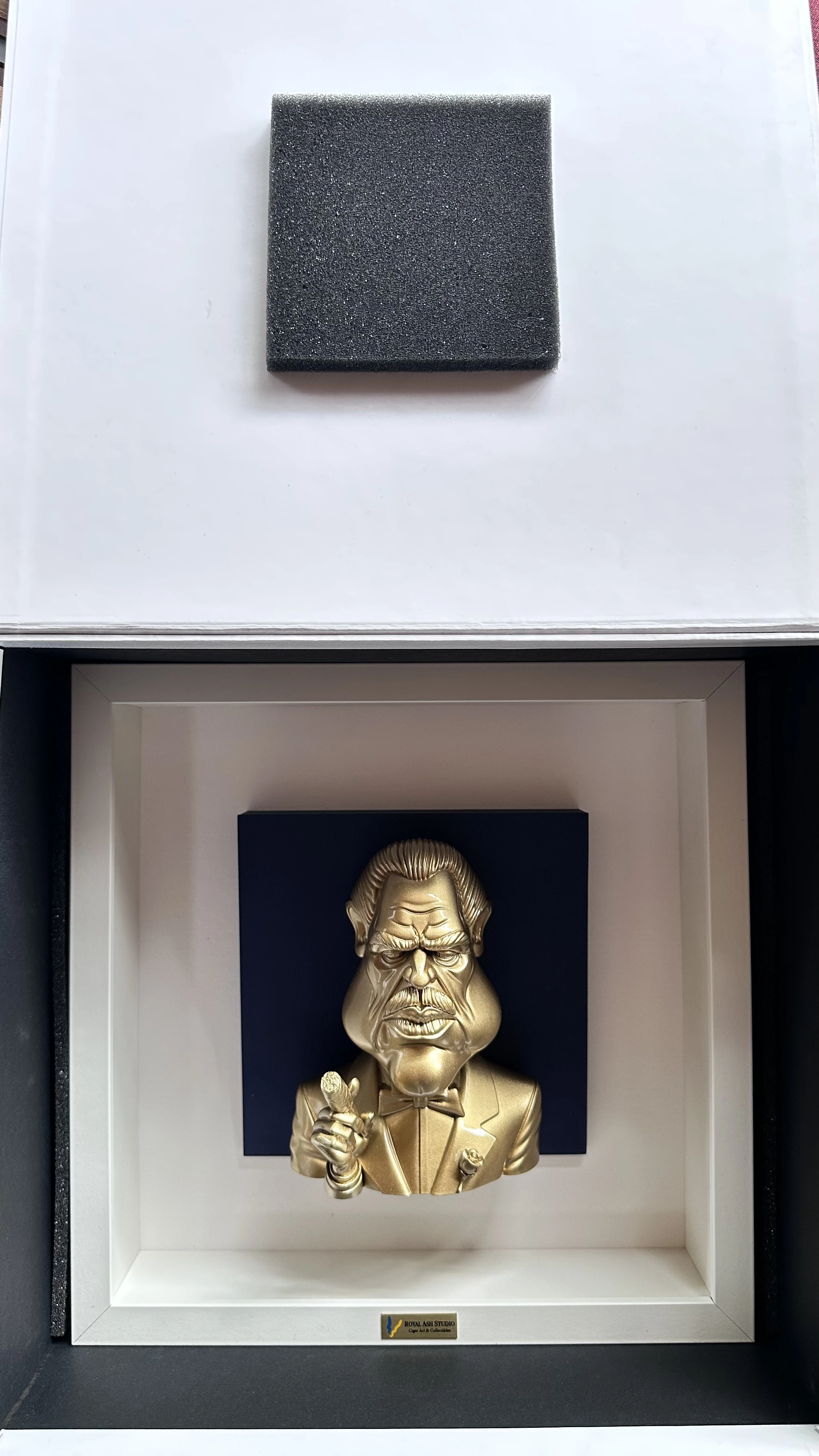 DON VITO ENJOYING HIS CIGAR NAVY GOLD EDITION