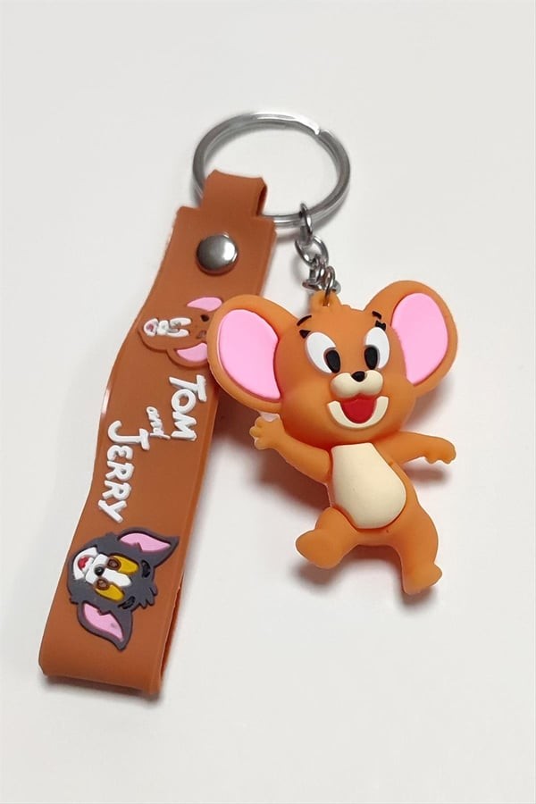 Tom ve Jerry Silikon Anahtarlık (1 Adet)