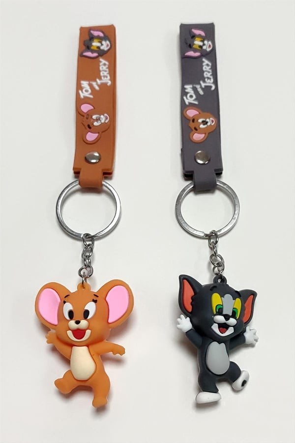 Tom ve Jerry Silikon Anahtarlık (1 Adet)