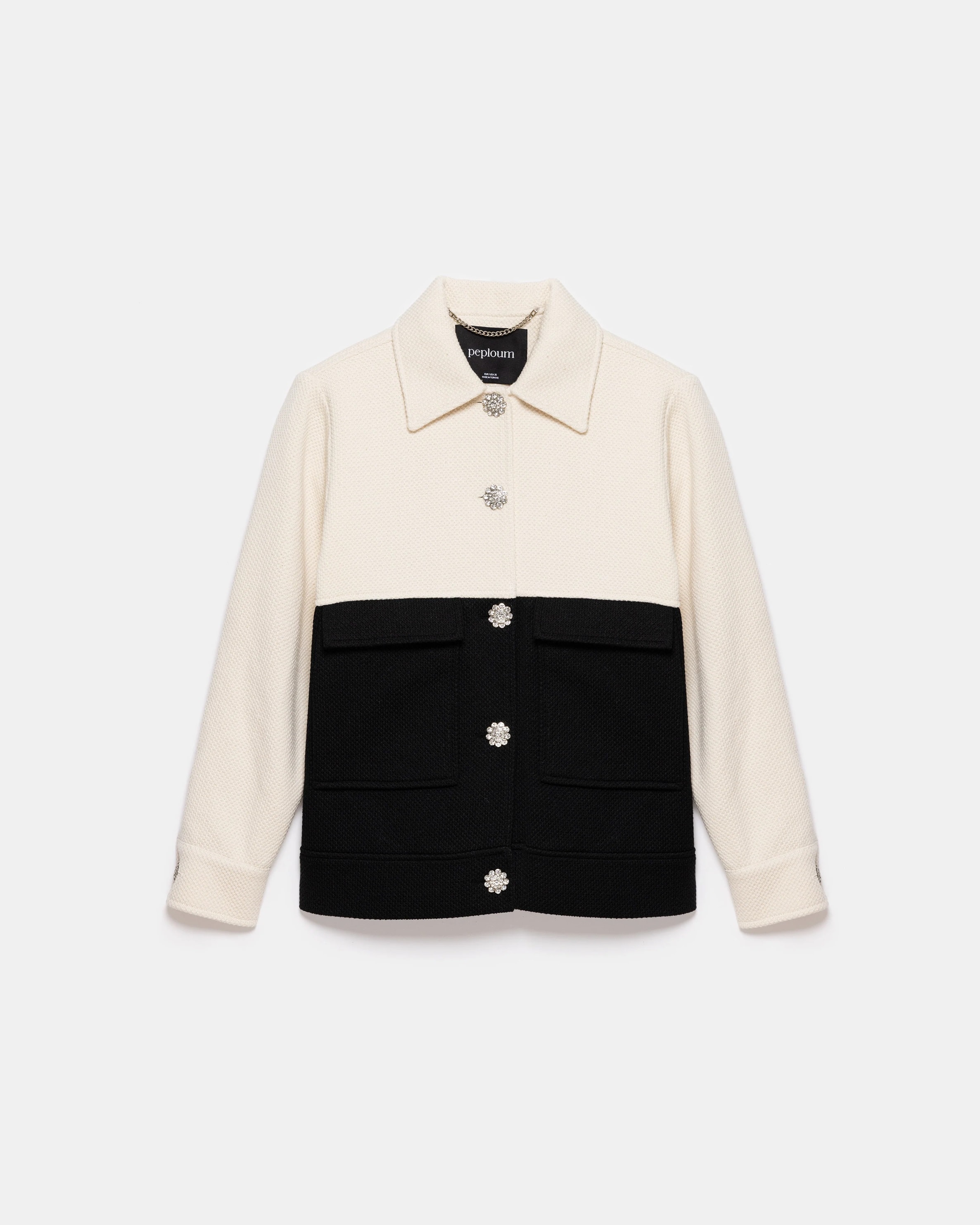 Anne Bouny Contrast Weaving Jacket
