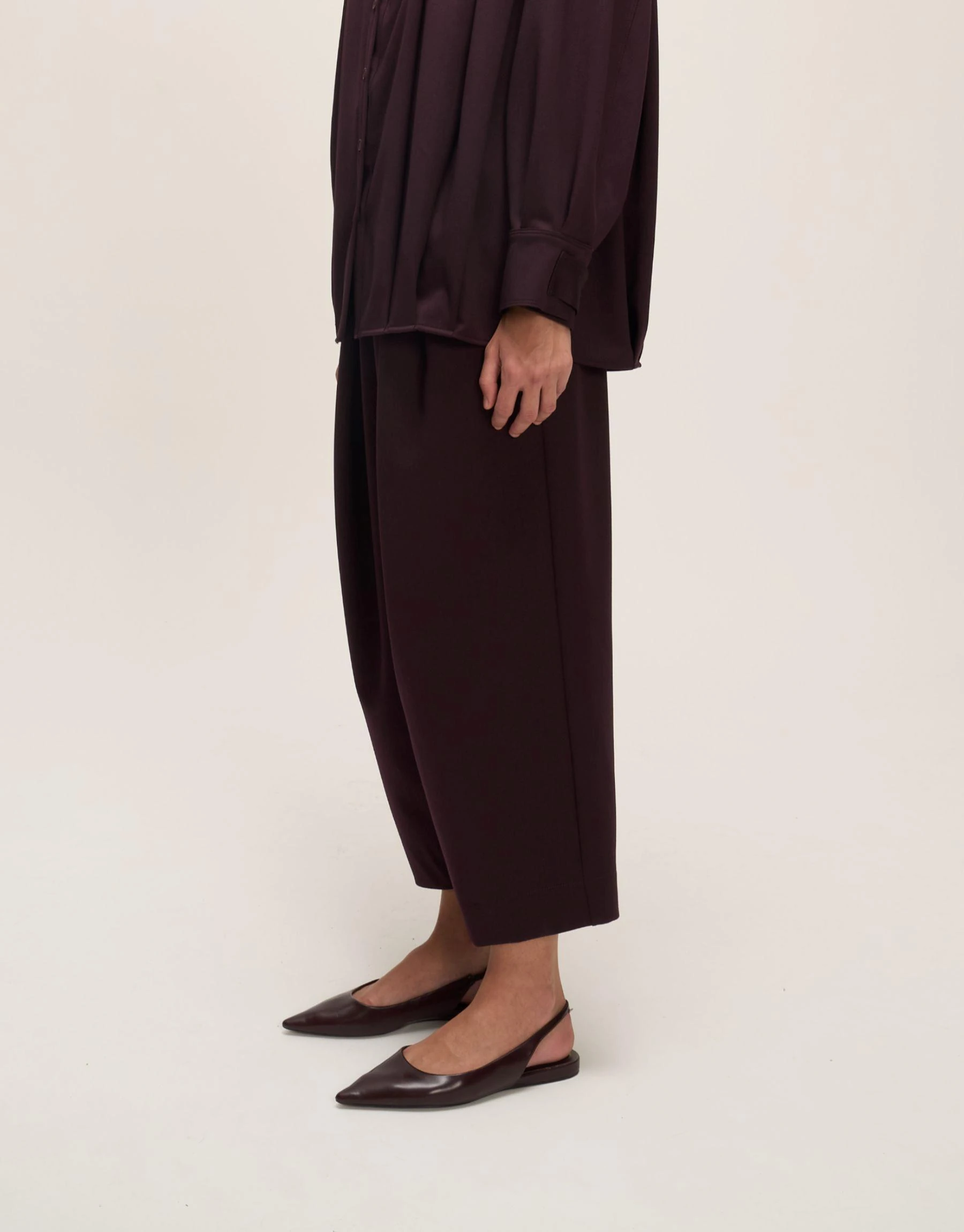 Pileli Ceket Mürdüm