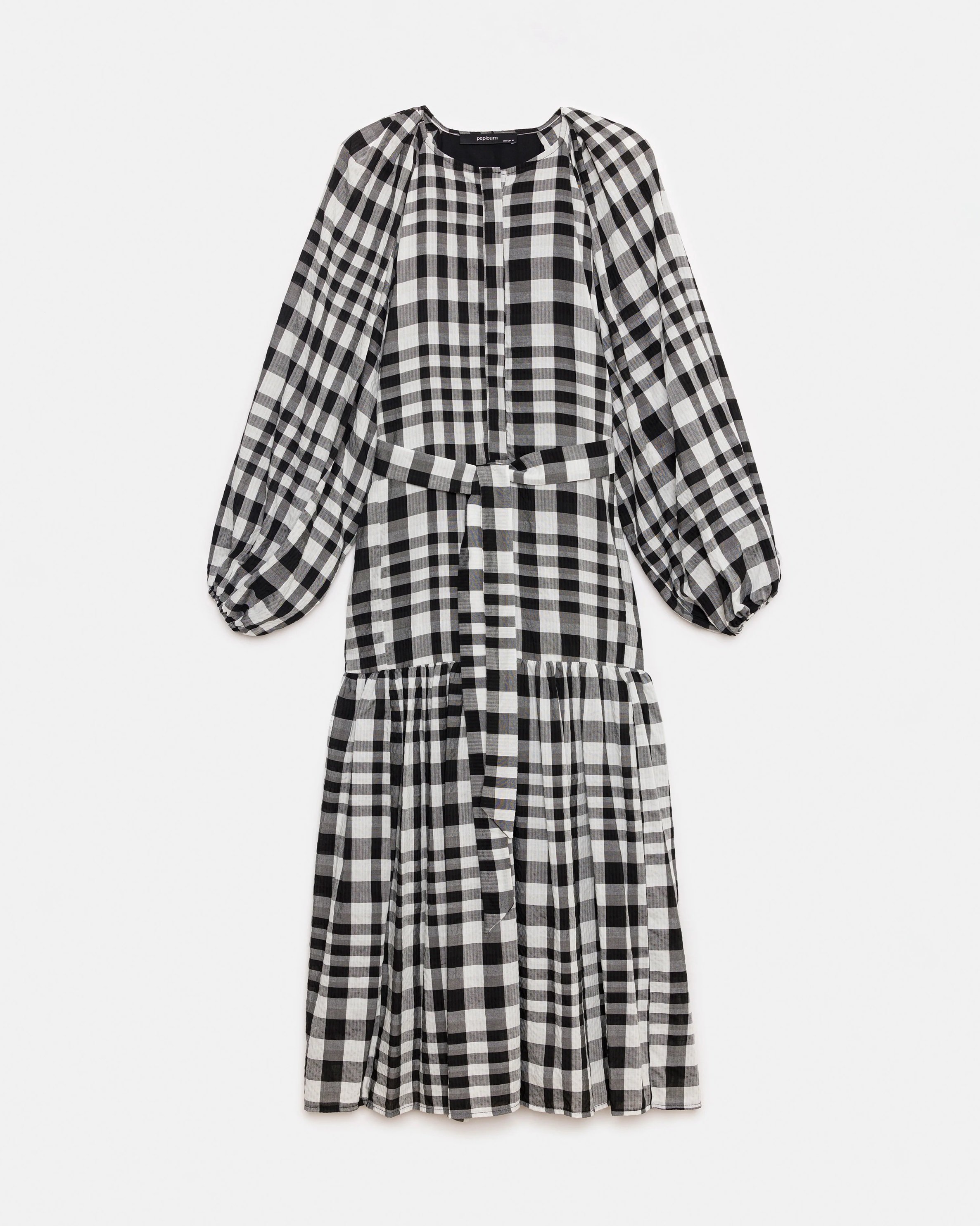 Mie Dress in Checkered Pattern