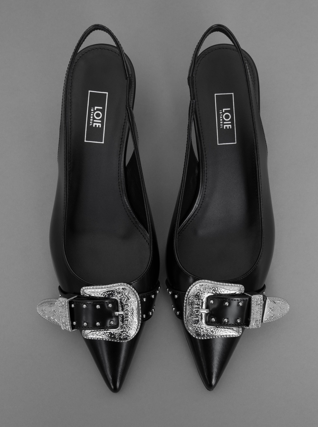 Lisa Siyah Açma Stiletto