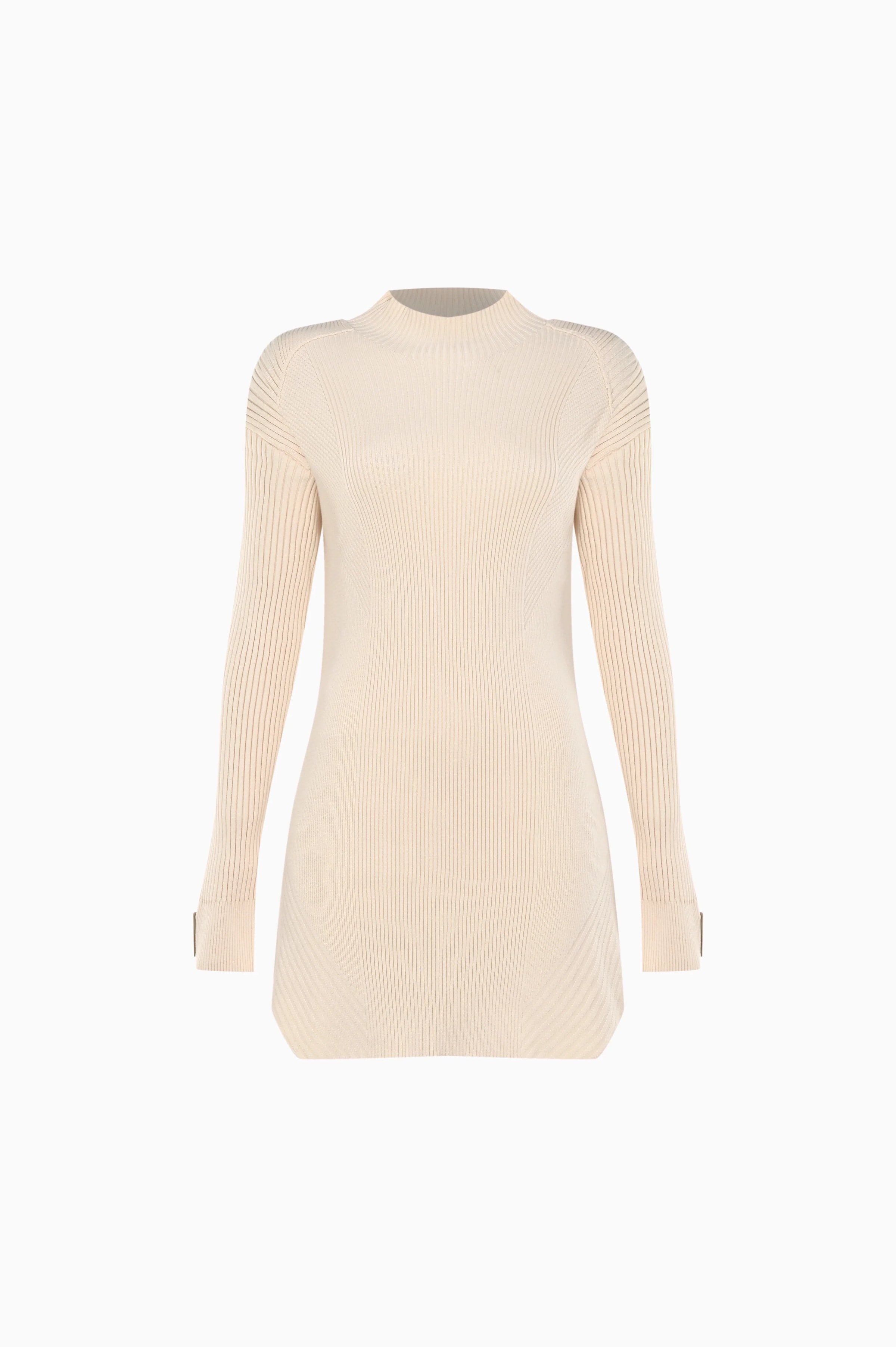 KNTLGY Infinity Knit Bej Elbise