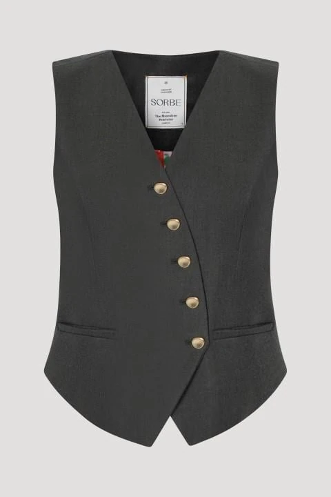 THE CROSS VEST OLIVE ONE