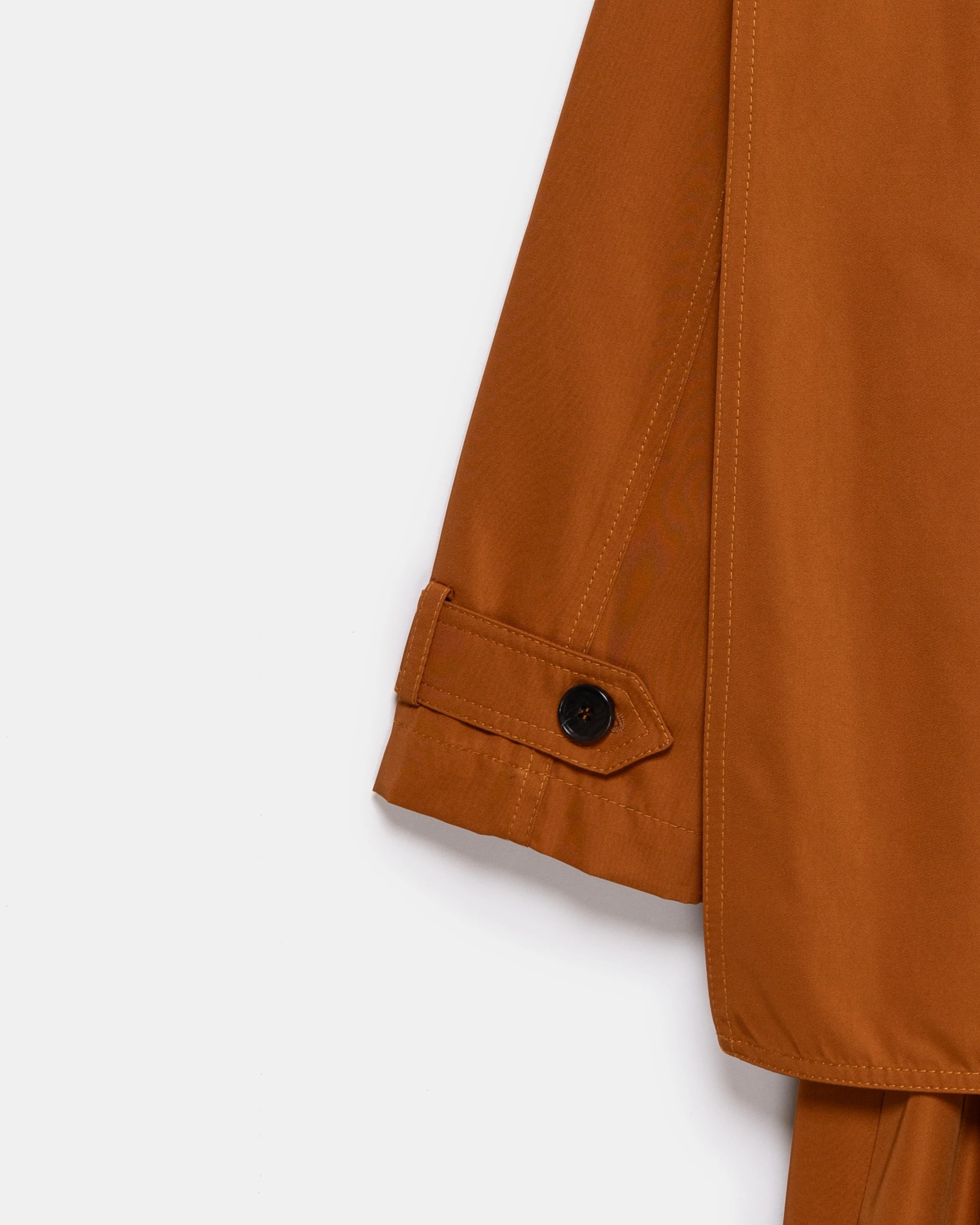 Beatrice Asymmetric Piece Trenchcoat - Cinnamon
