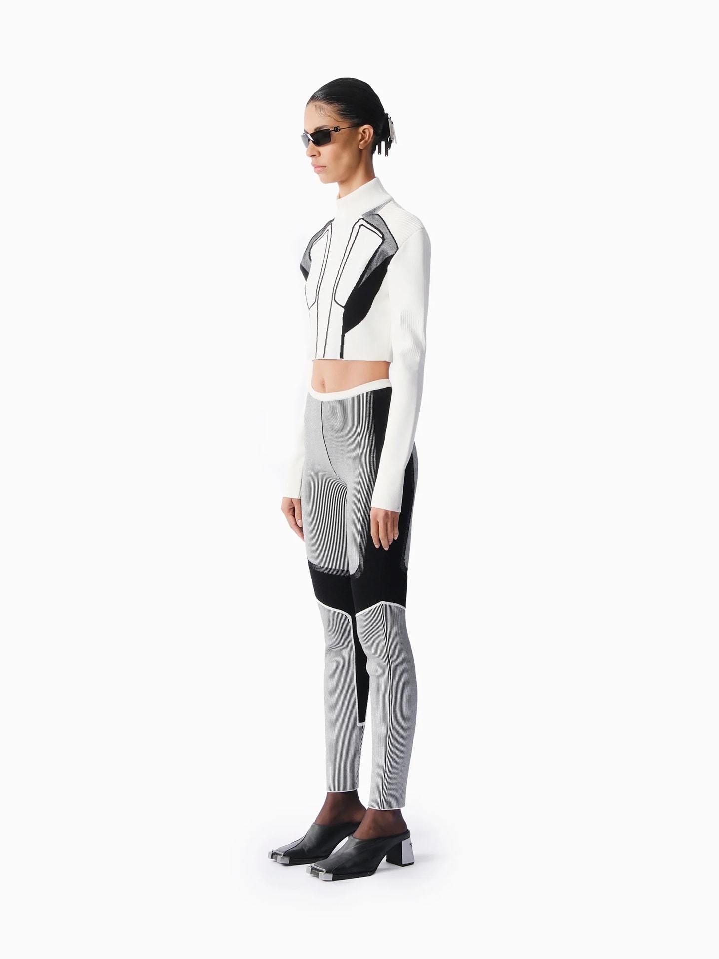 KNTLGY Justice Women Beyaz Crop Kazak