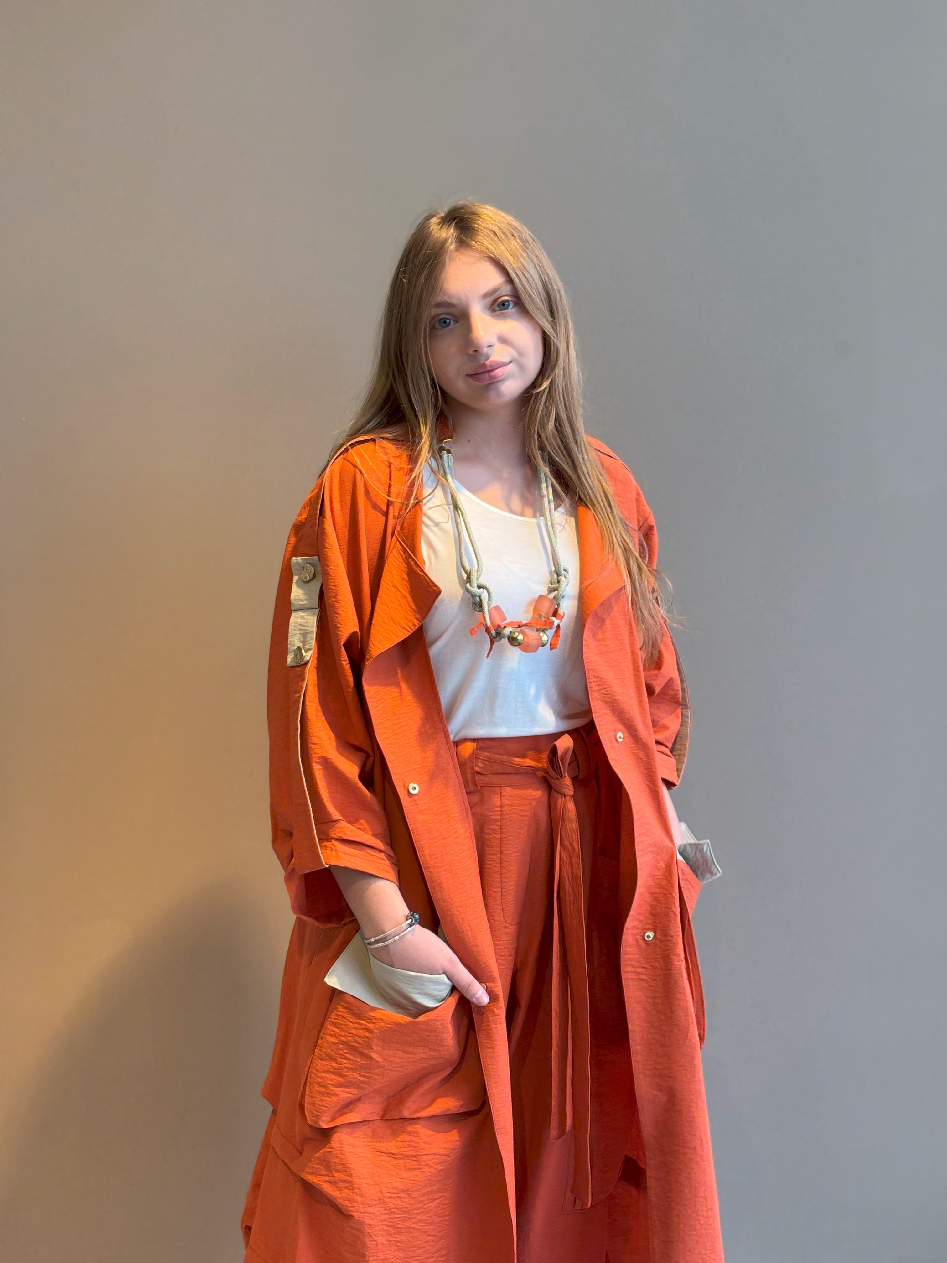 İncir Trenchcoat Turuncu