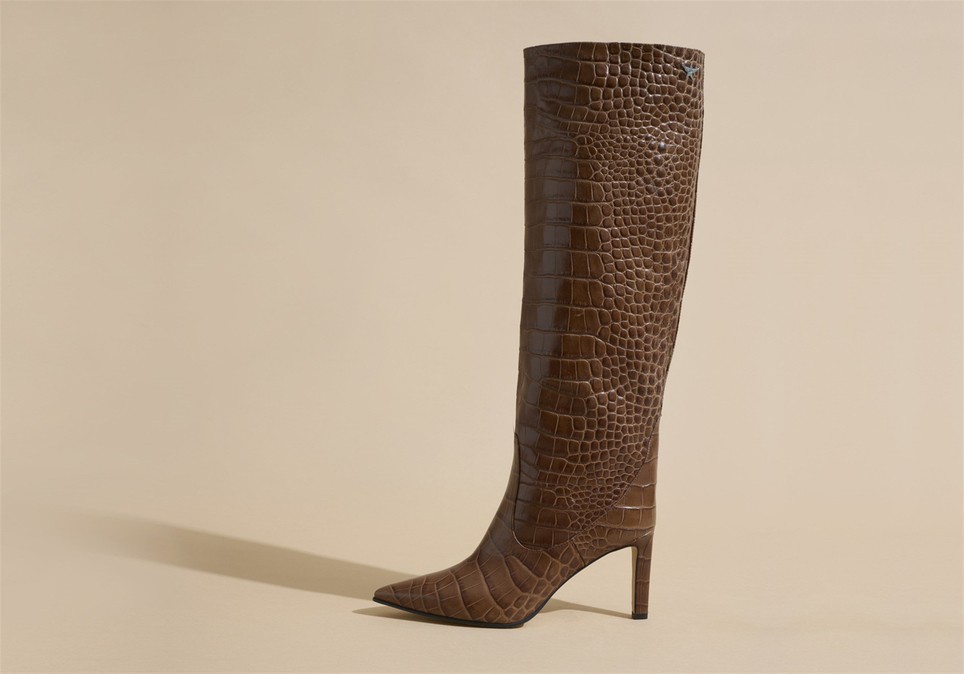 Visca Dark Camel Kroko Çizme