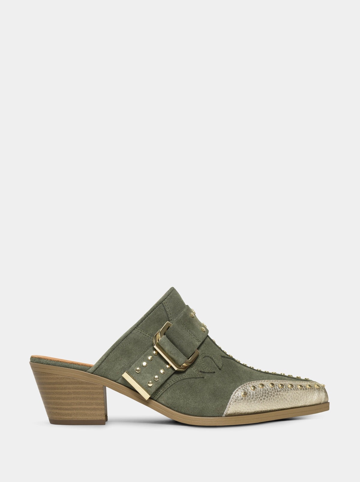 PERY MULES GREEN SLIPPERS