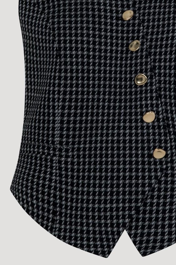 THE CROSS VEST SHADOW CHECK