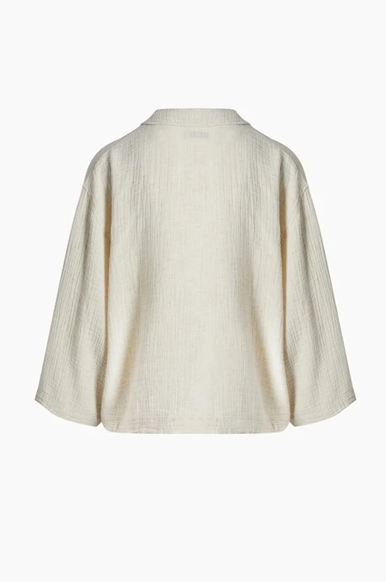 X Crinkle Keten Gömlek