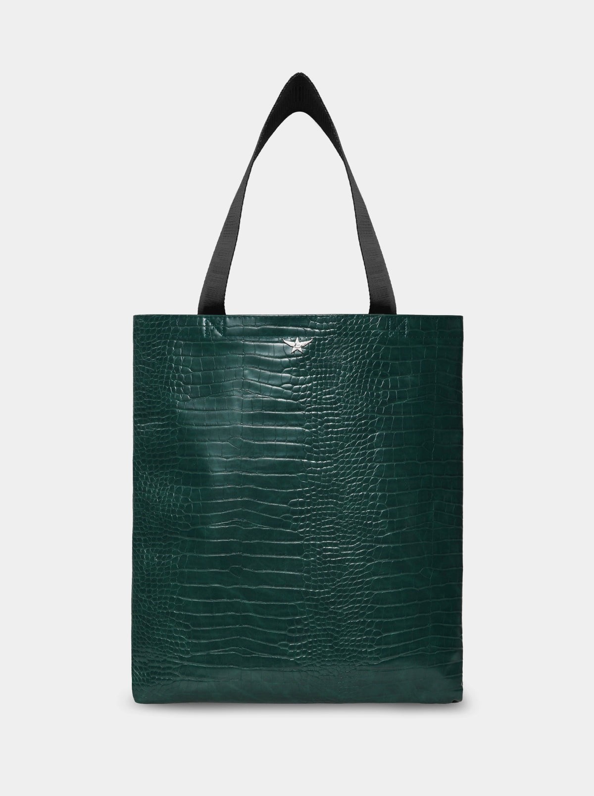 Shopping S Green Croco Bag
