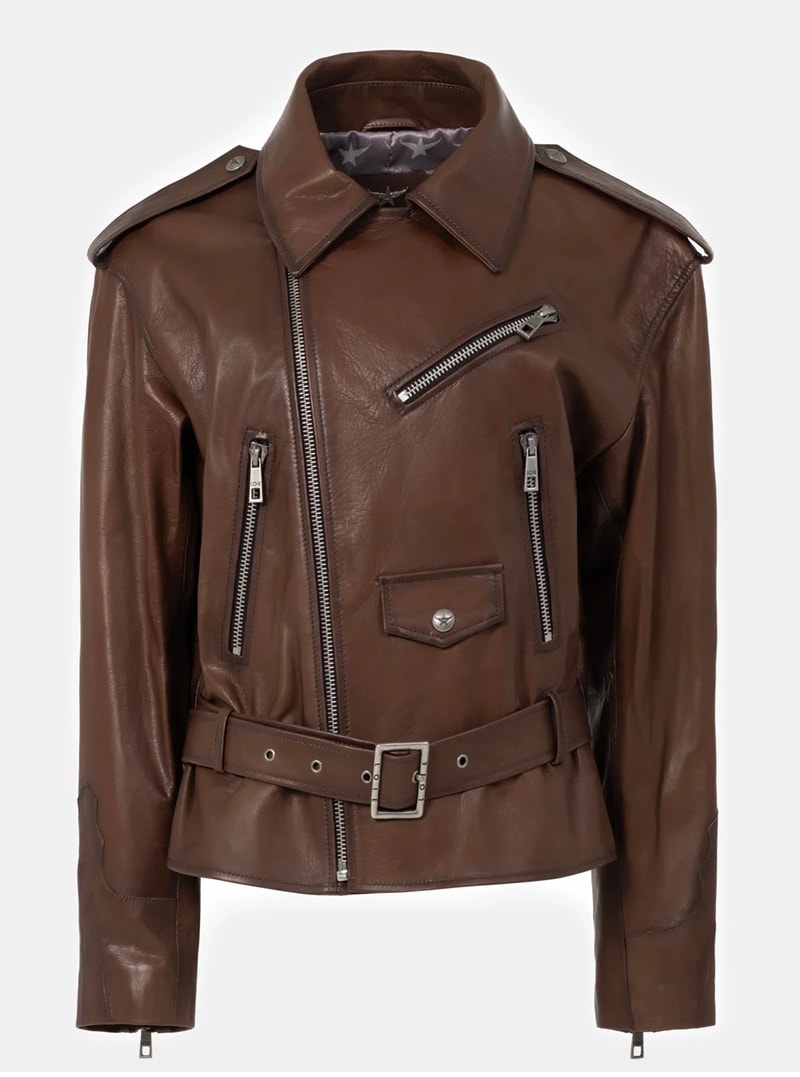 SPARK BROWN LEATHER JACKET
