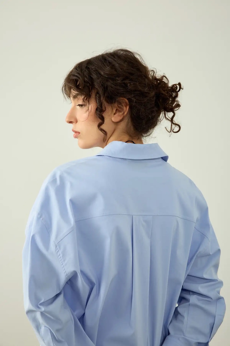 CEPLİ OVERSIZE GÖMLEK MAVİ