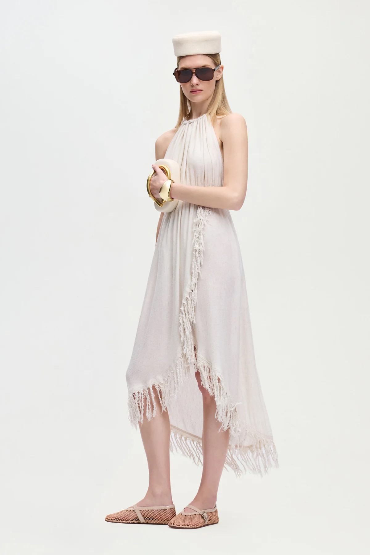 Kenevir Halter Yaka Elbise