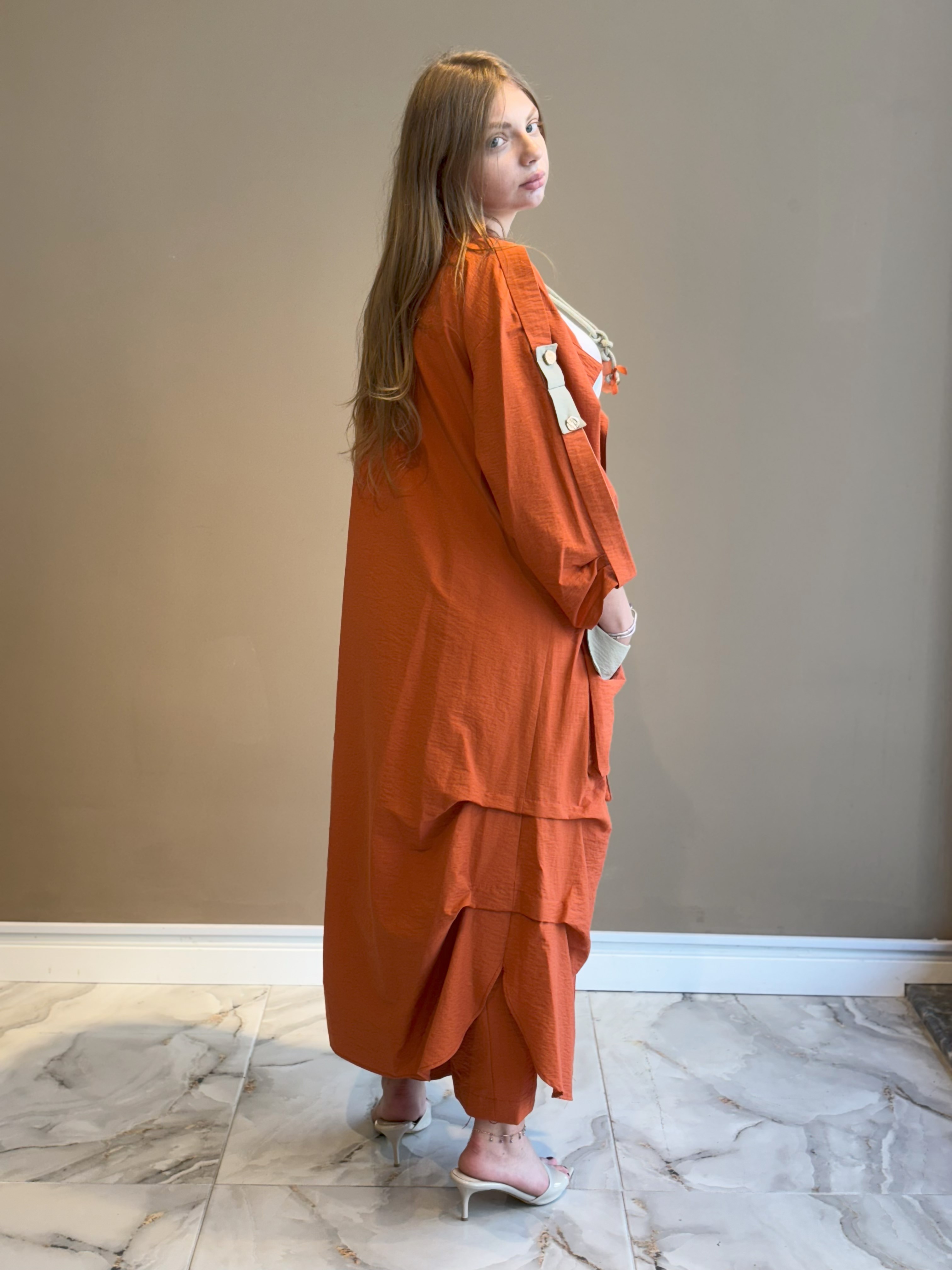 İncir Trenchcoat Turuncu