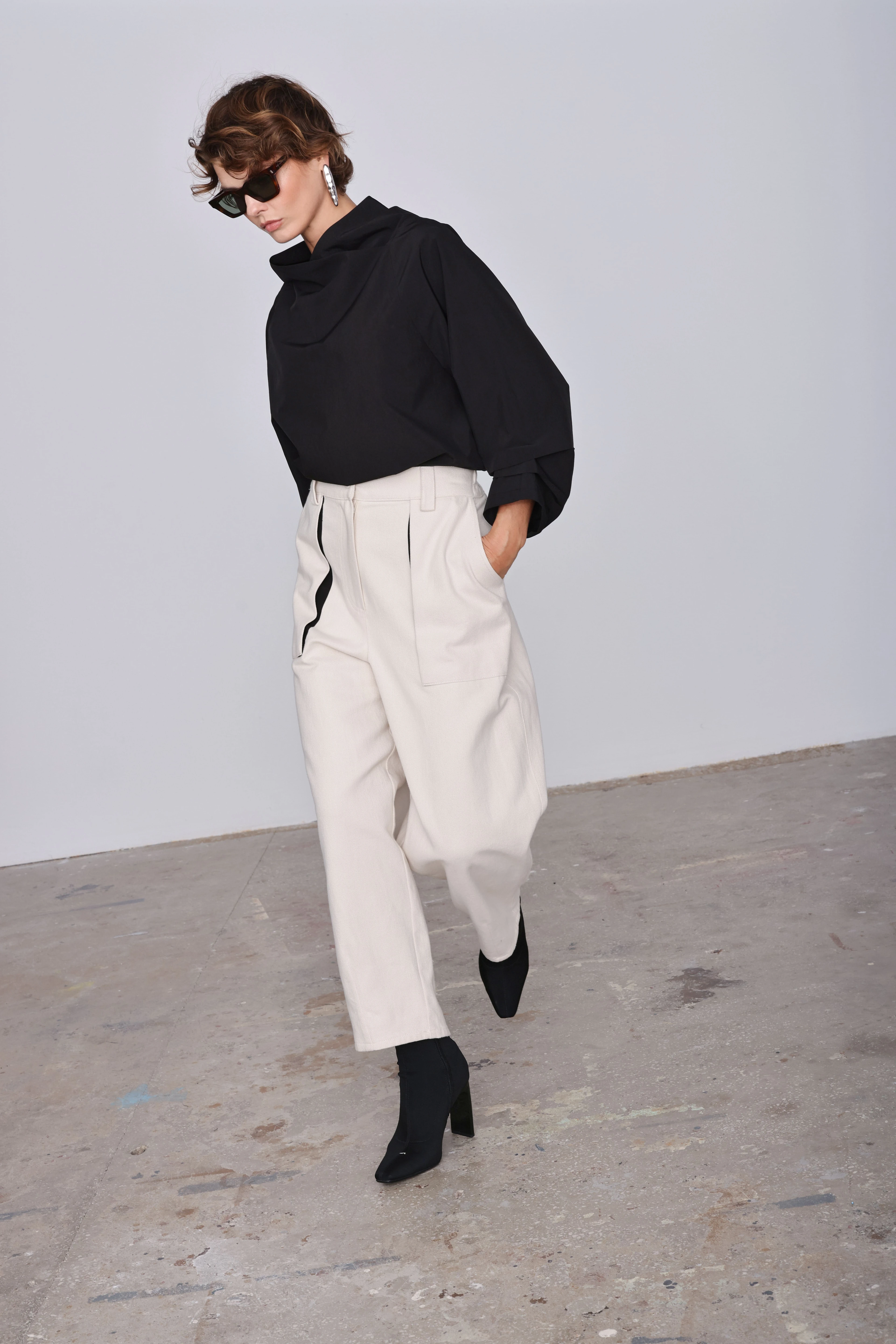 Gabardine Pant White