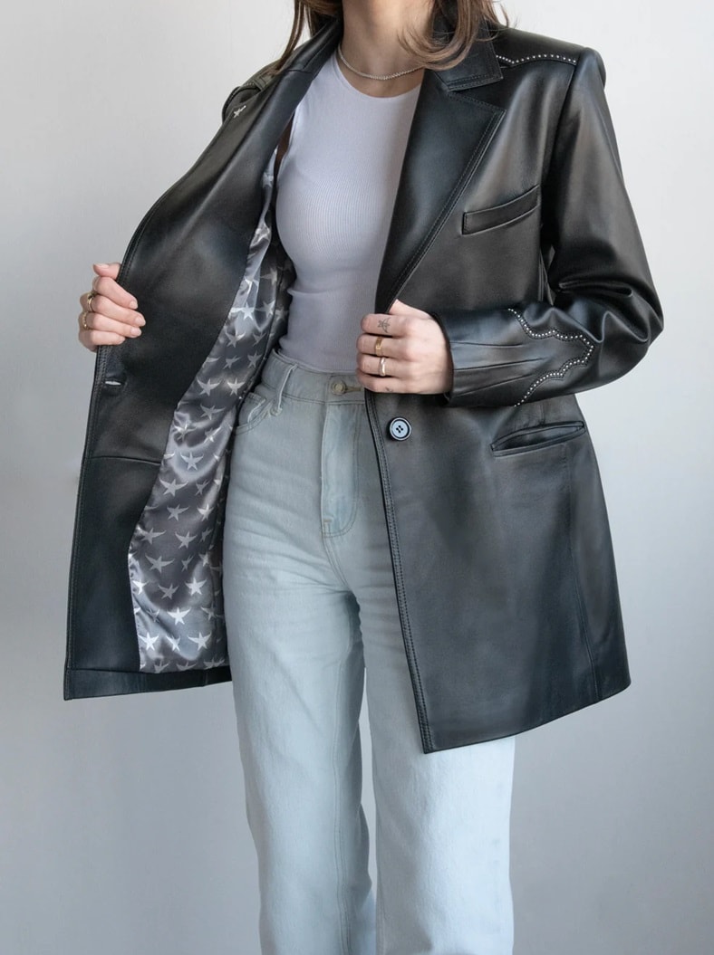 GLORIA BLACK BLAZER JACKET
