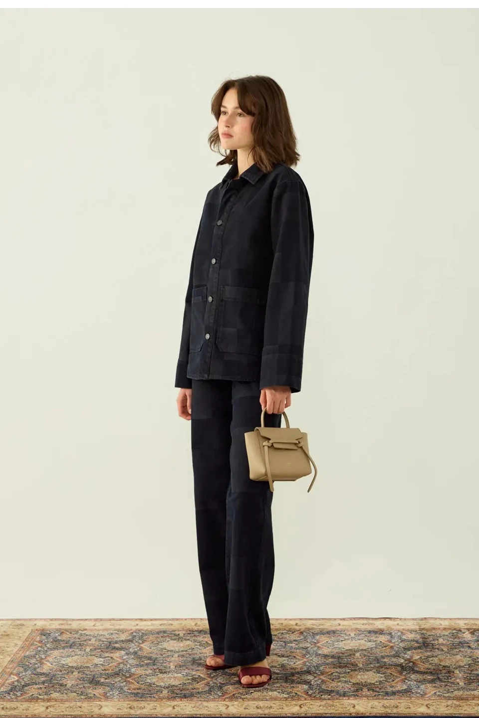 CORY PATCHWORK DENIM CEKET SİYAH