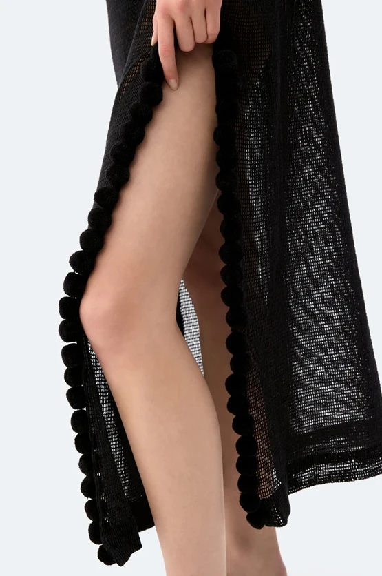 X Siyah Kroşe Elbise