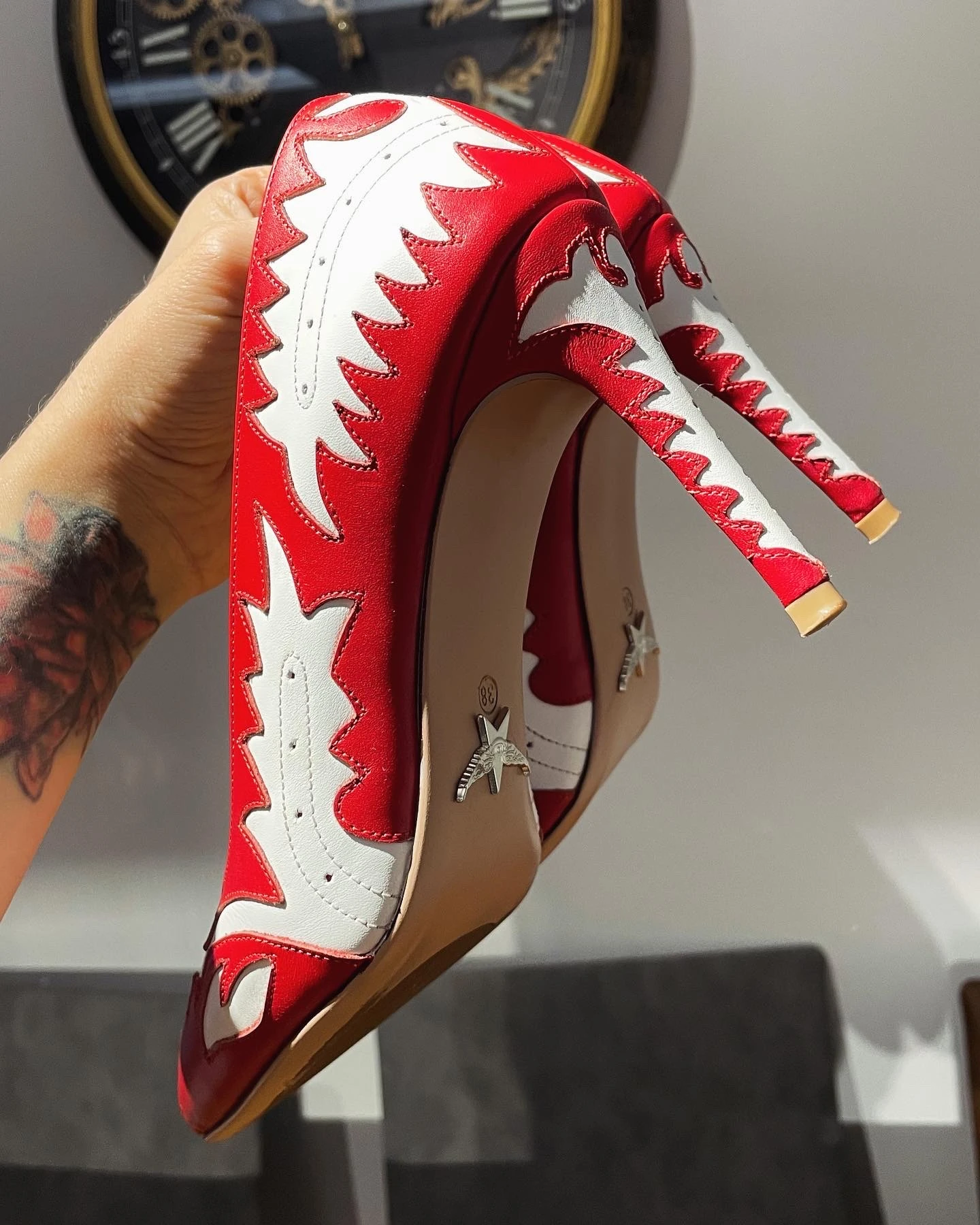 Leaf Stiletto Kırmızı