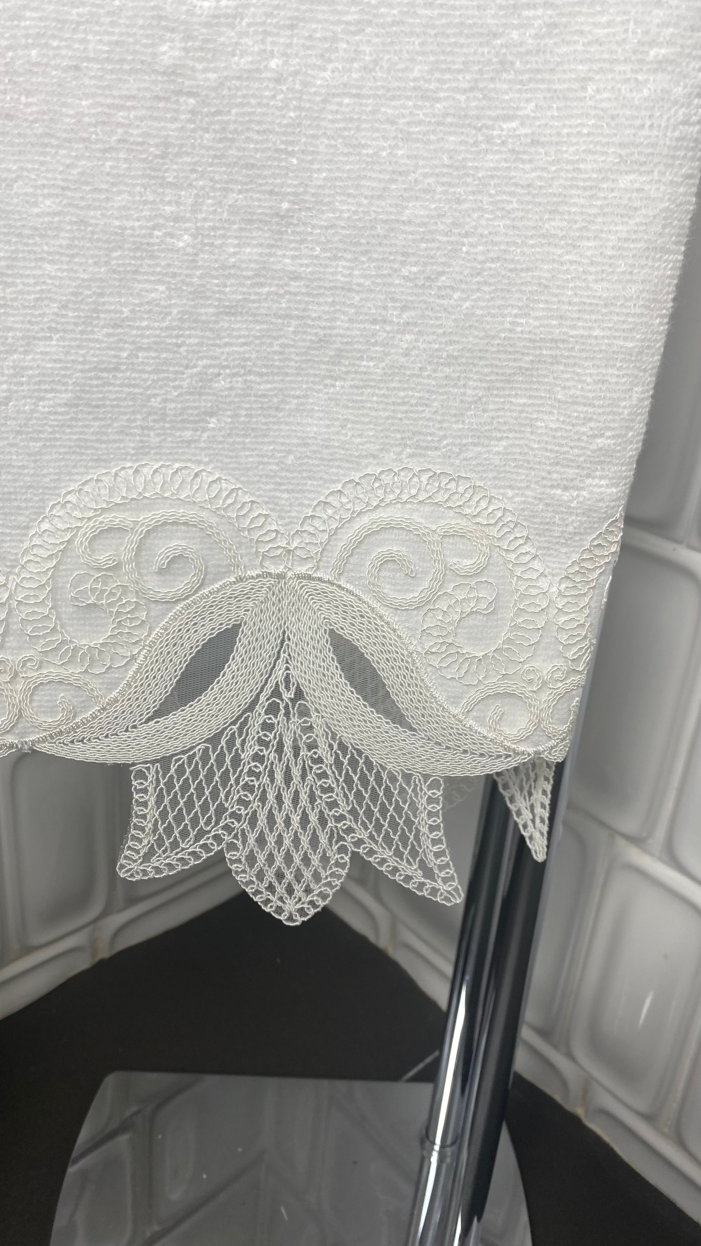 2'li Taç Yaprak Güpürlü Çeyizlik, Hediyelik Banyo Havlusu