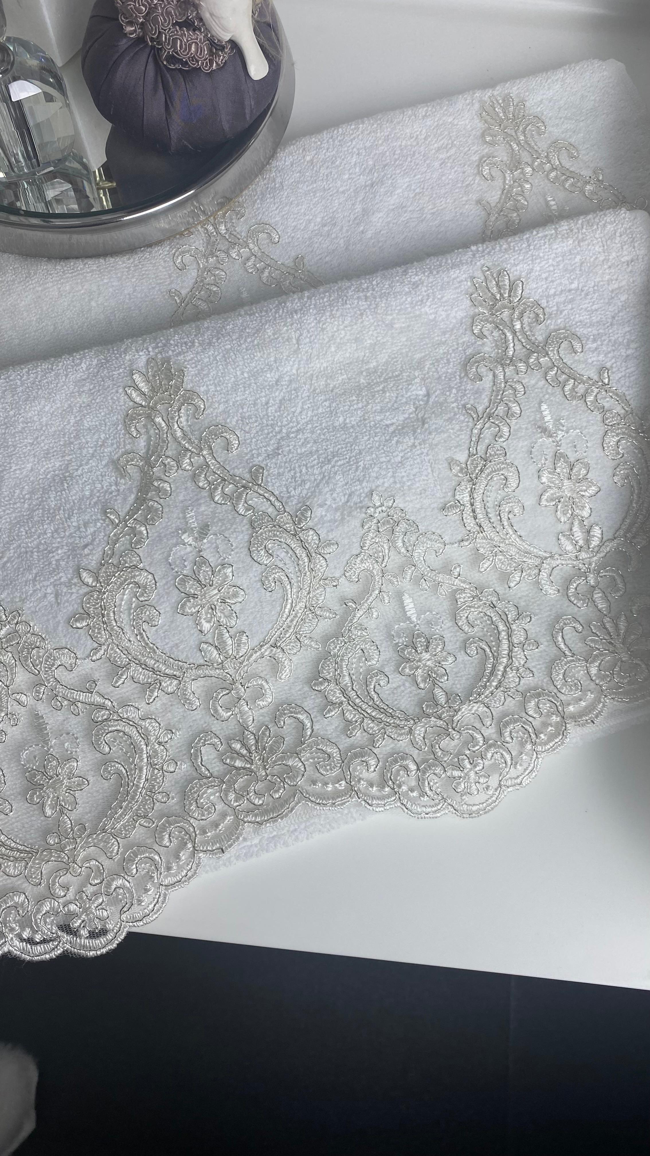 2'li Sim Güpürlü Harem Çeyizlik, Hediyelik El Havlusu