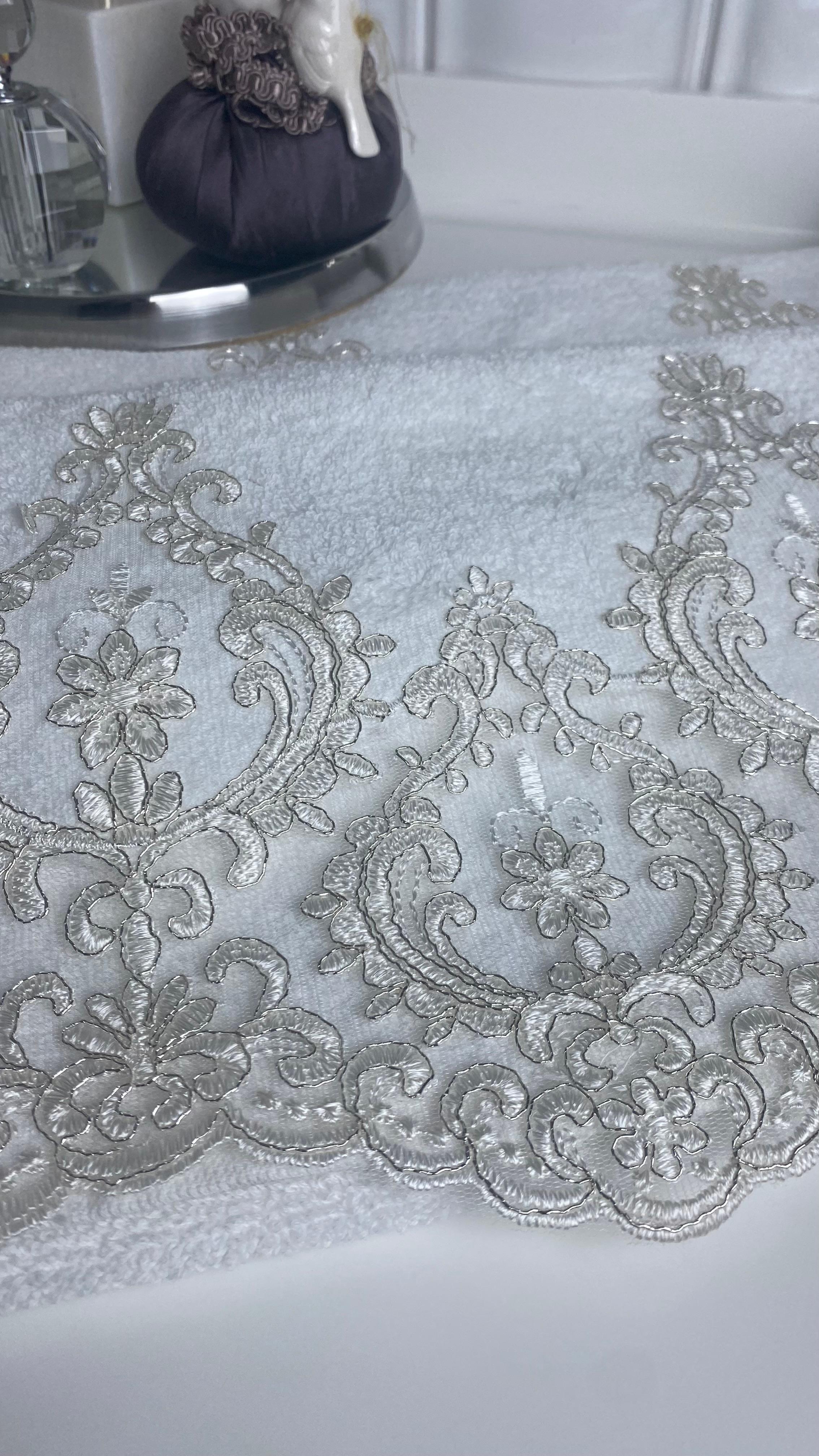 2'li Sim Güpürlü Harem Çeyizlik, Hediyelik El Havlusu