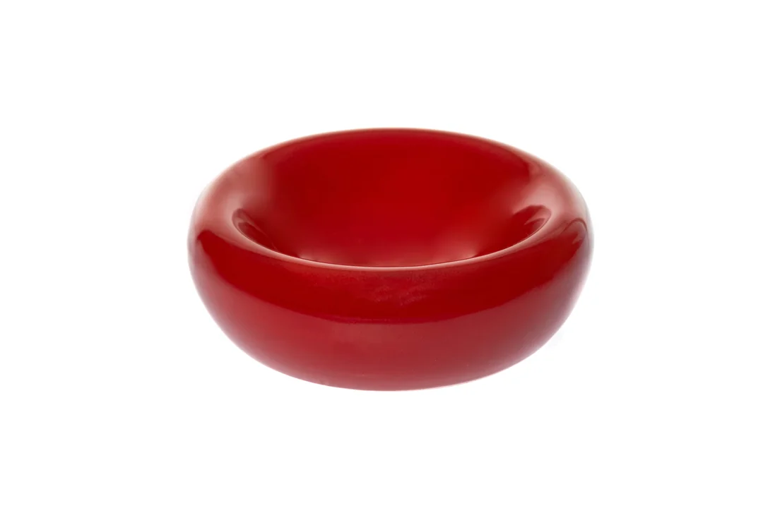 El Yapımı Çukur Seramik Tütsülük - Kırmızı