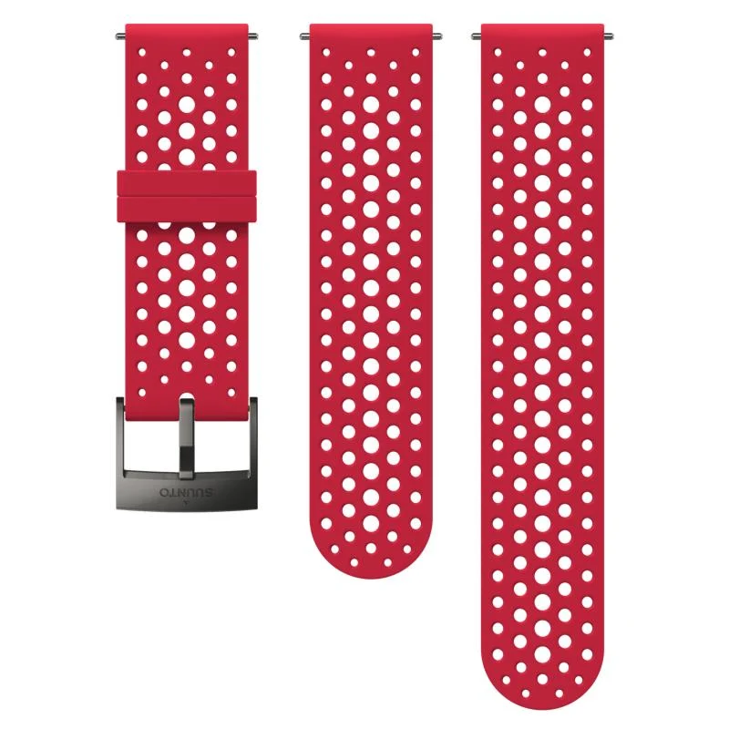 Suunto 24mm Athletic 1 Silikon Kordon - Red Grey