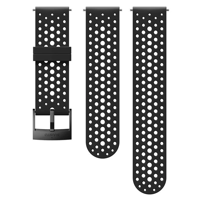 Suunto 24mm Athletic 1 Silikon Kordon - Black Black