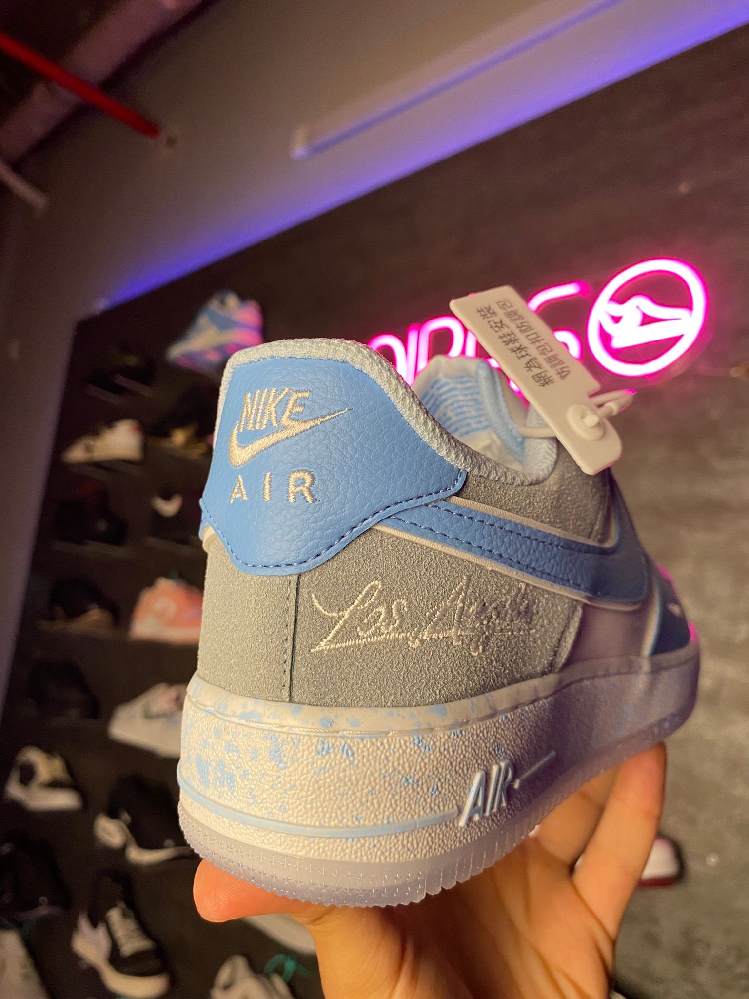 Nike Air Force 1 '07 Los Angeles Blue Dotted