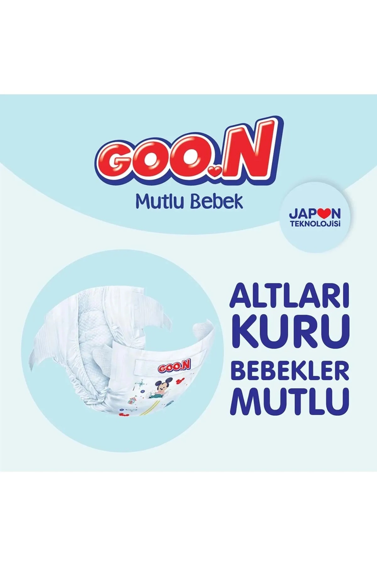 Goon Bebek Bezi Mutlu Bebek 3 Beden Fırsat Paketi 100 Adet 7-12 kg