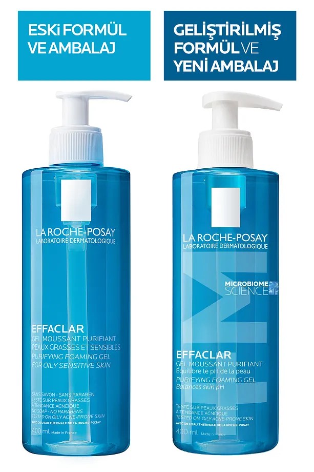 La Roche Posay Effaclar Temizleme Jeli Yağlı ve Akneye Eğilim Gösteren Ciltler 400 ml