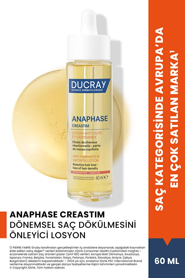 Ducray Creastim Reactiv Saç Dökülmesine Karşı Losyon 60 ml