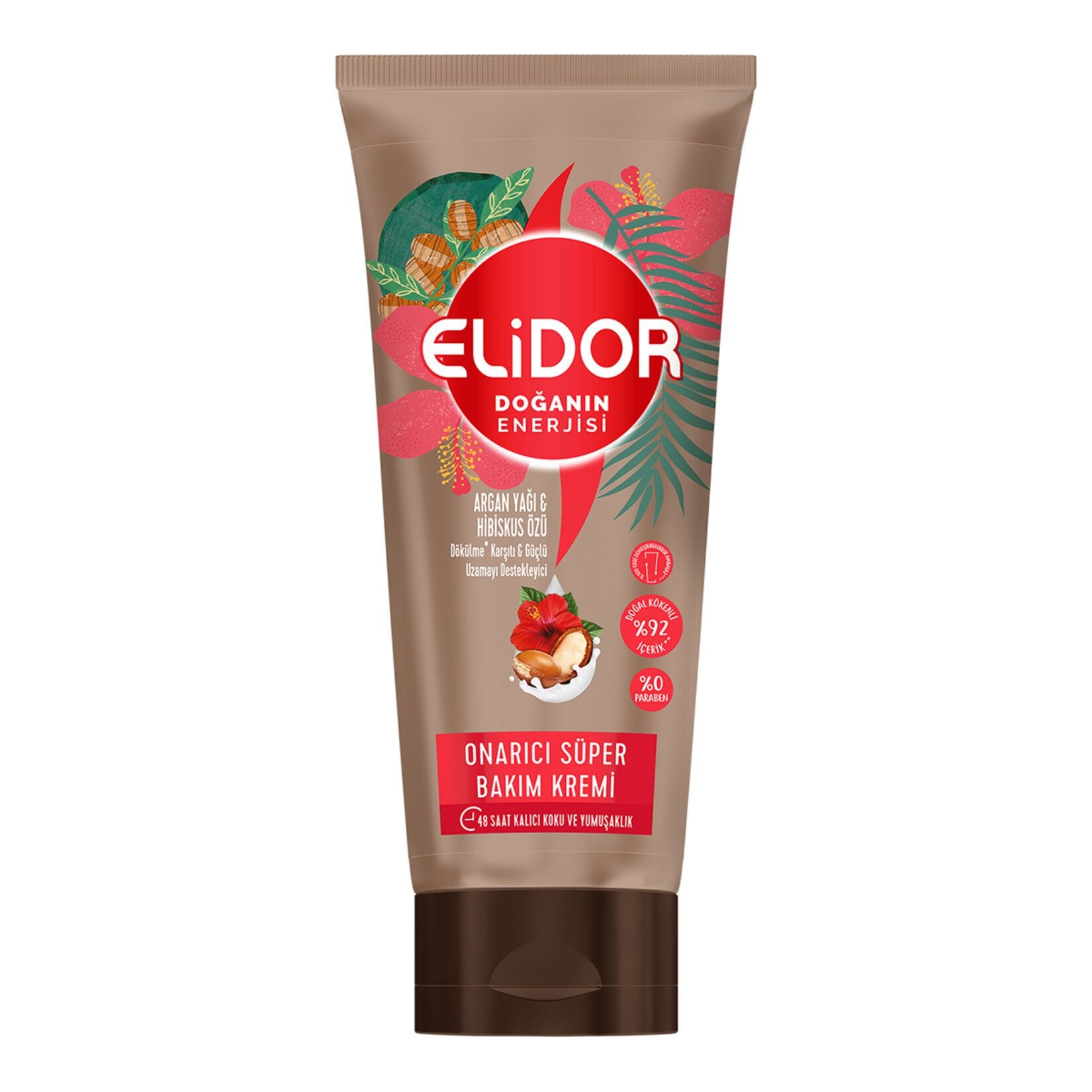 Elidor Doğanın Enerjisi Saç Bakım Kremi Argan Yağı ve Hibiskus Özü 170 ml