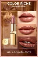 Loreal Paris Color Riche Saten Bitişli Ruj - 550 Nude Unapologetic