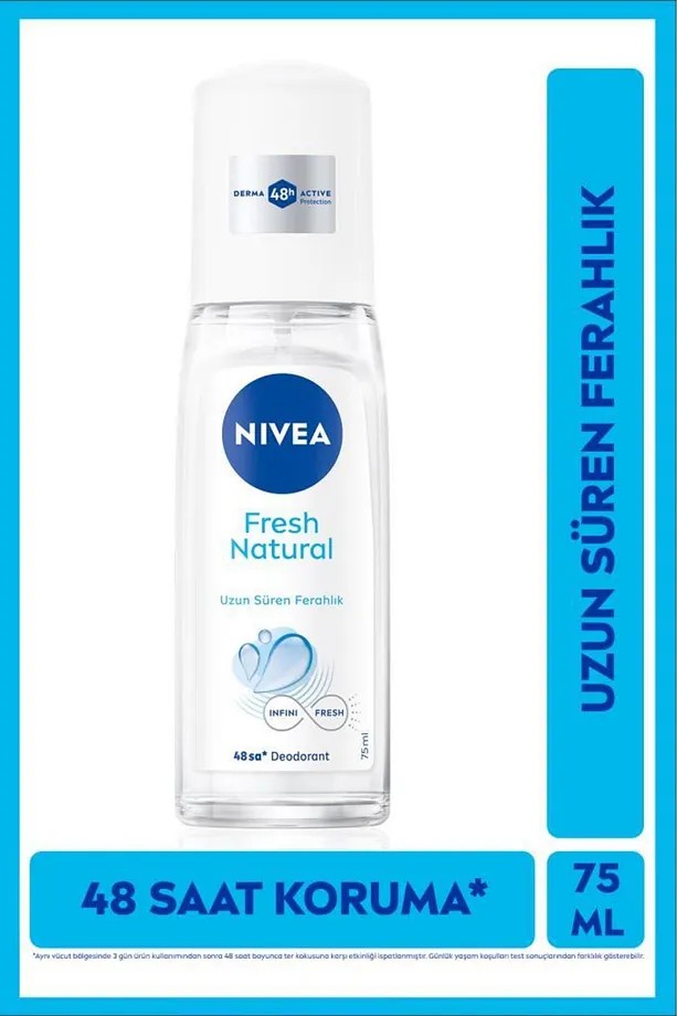 Nivea Kadın Pump Sprey Deodorant 75 ml 48 Saat Ter Koruması Uzun Süren Ferahlık Okyanus Özleri Esansı