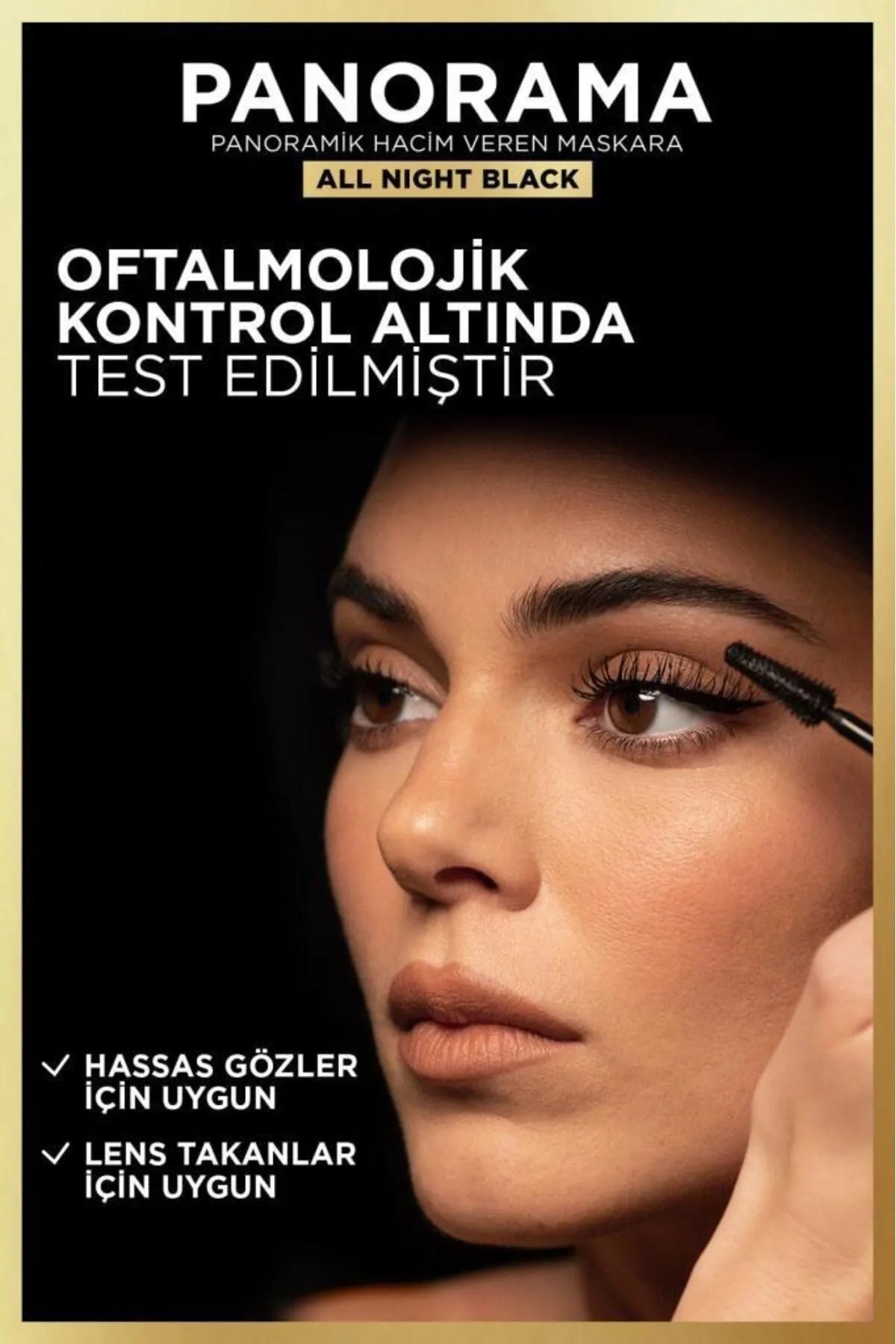 Loreal Paris Panorama Hacim Veren Maskara All Night Black Siyah