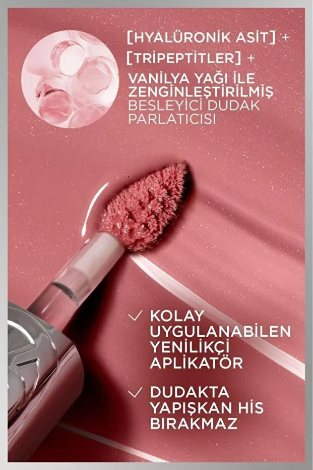 Loreal Paris Plump Ambition Hyaluron Lip Oil Besleyici ve Nemlendirici Dudak Parlatıcısı - 380 Rouge In Love