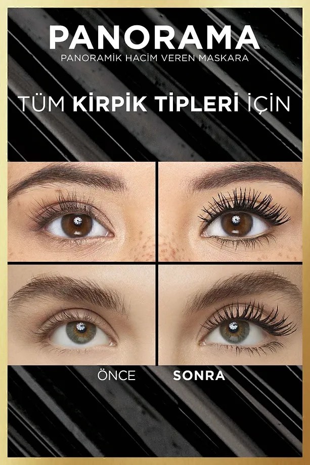 Loreal Paris Panorama Hacim Veren Maskara Koyu Kahverengi