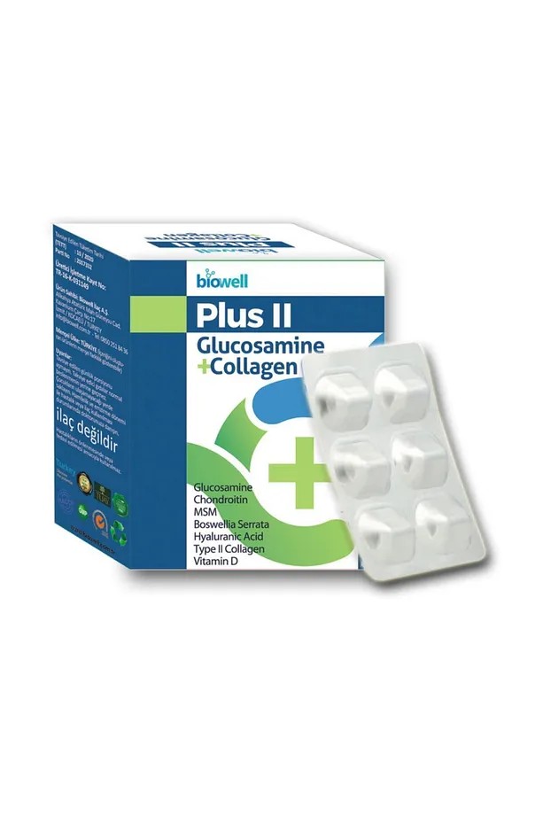 Biowell Plus II Glucosamine + Collagen 60 Kapsül