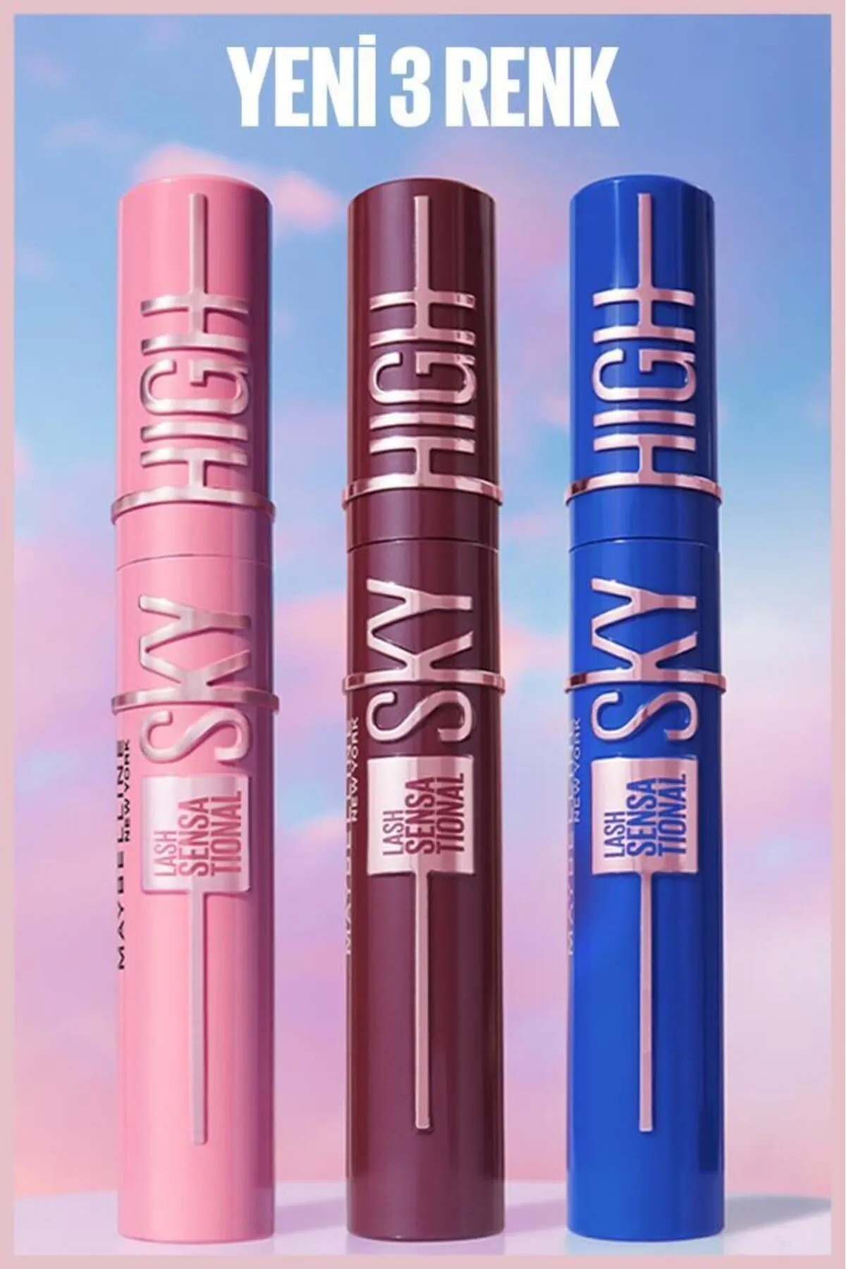 Maybelline New York Lash Sensational Sky High Burgundy Haze Maskara - Mürdüm