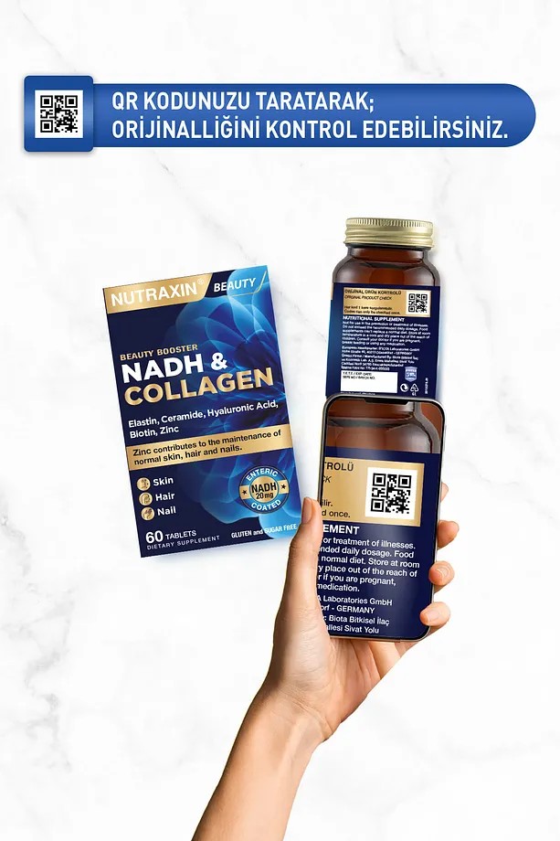 Nutraxin Nadh Collagen Takviye Edici Gıda 60 Tablet