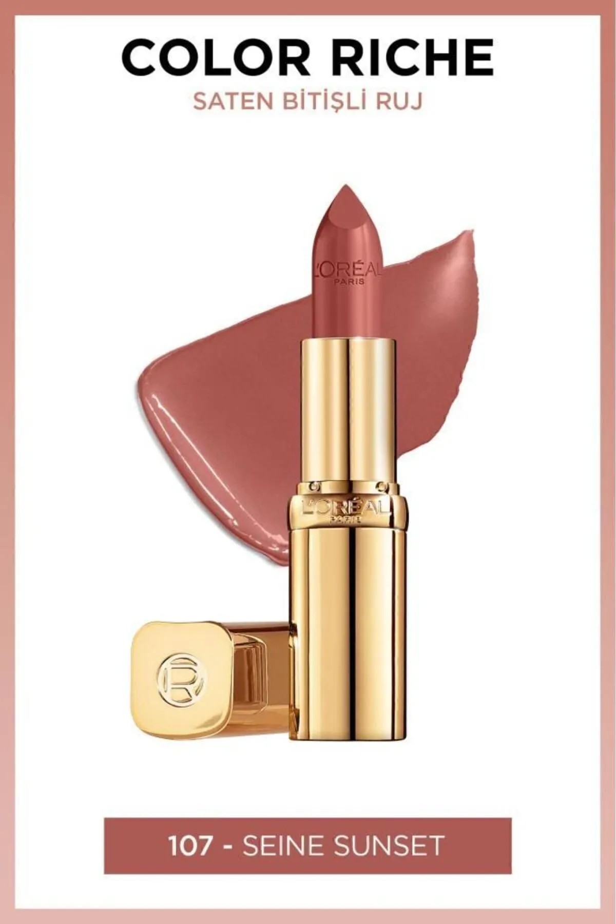 Loreal Paris Color Riche Saten Bitişli Ruj 107 Seine Sunset