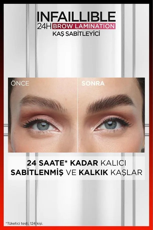 Loreal Paris Infaillible 24H Brow Lamination Şeffaf Kaş Sabitleyici