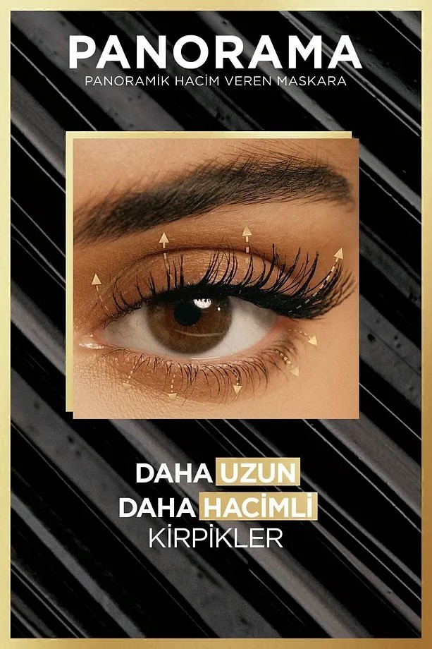 Loreal Paris Panorama Hacim Veren Maskara Koyu Kahverengi
